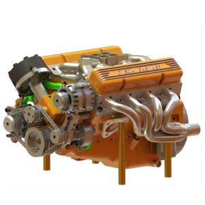 cison v8 engine pro small block 44cc 1/6 scale water cooled 4 stroke 8 cylinder gasoline engine internal combustion v8 engine model kit that works